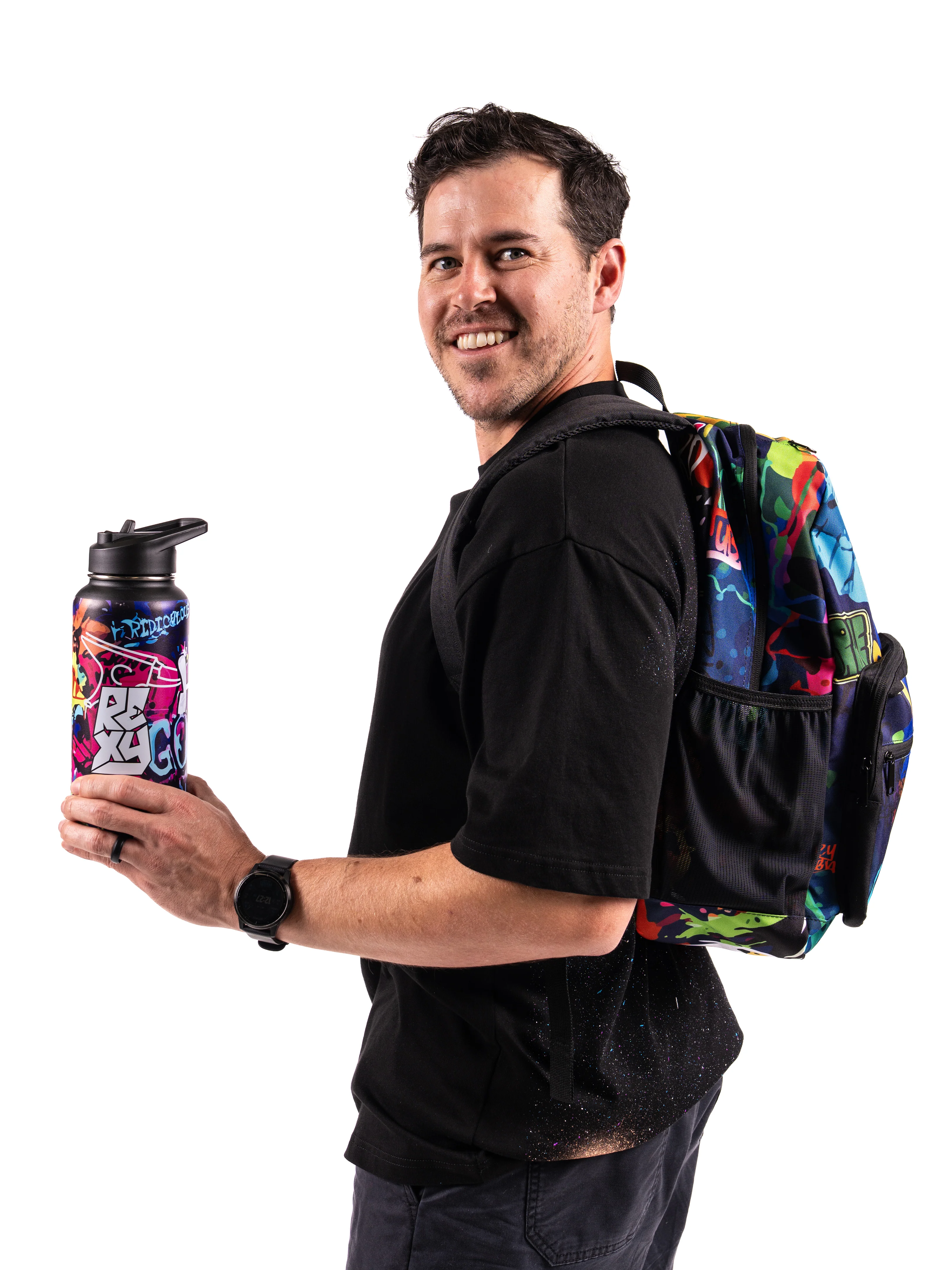 Custom Graffiti Water Bottle - Image 3