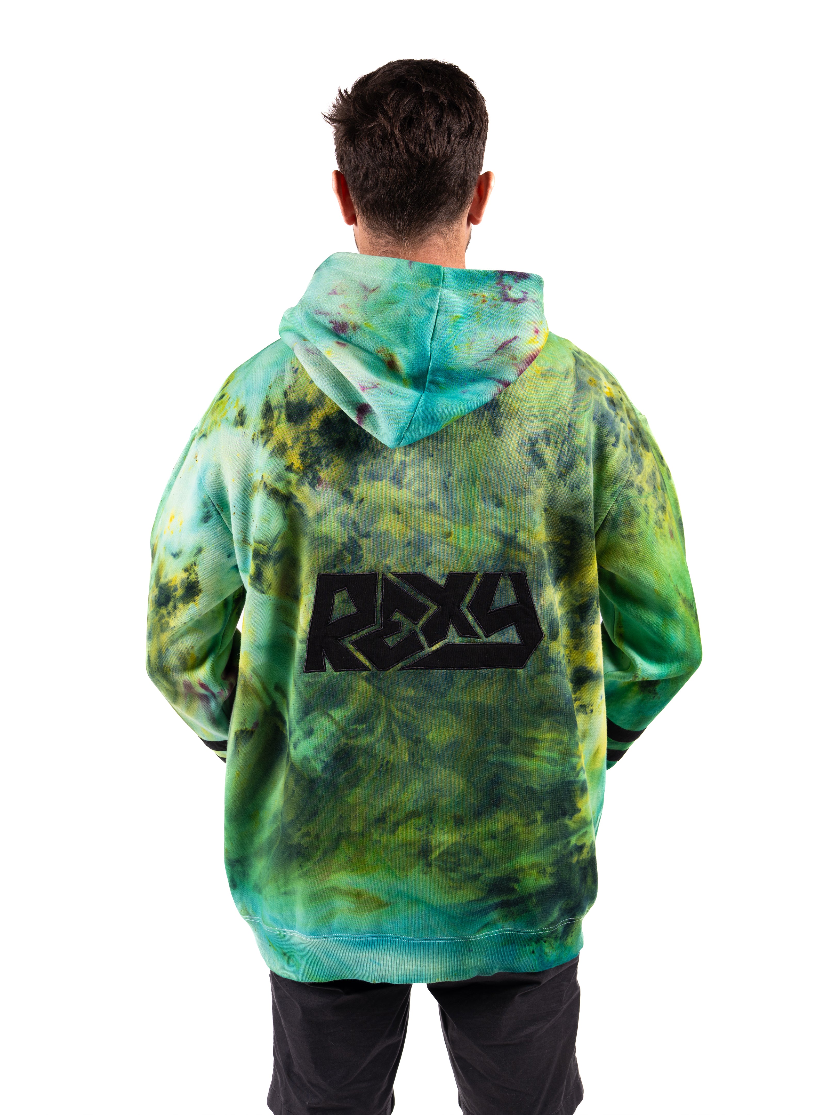 EMERALD GREEN Tie-Dye Hoodie - Image 3