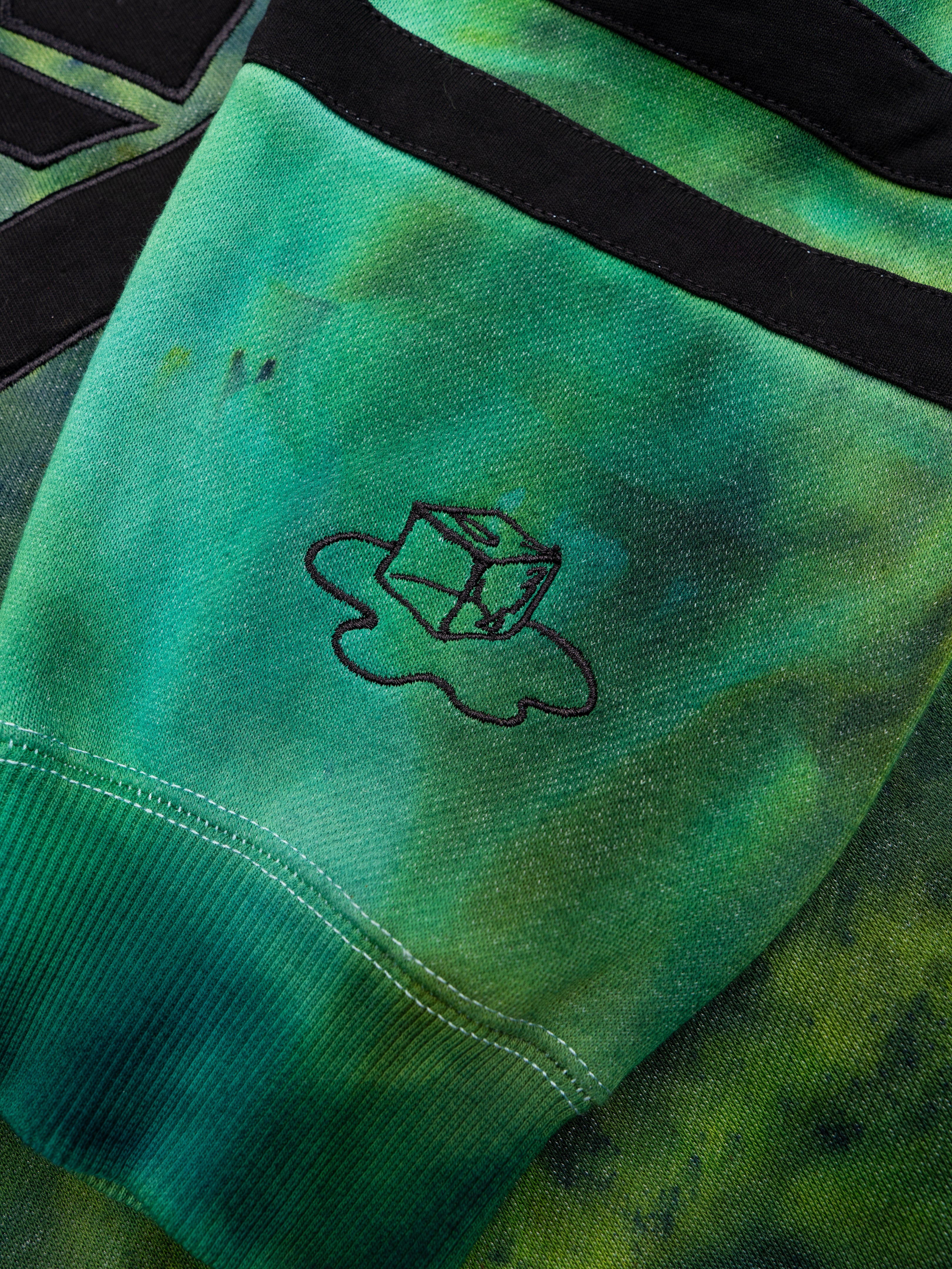 EMERALD GREEN Tie-Dye Hoodie - Image 5